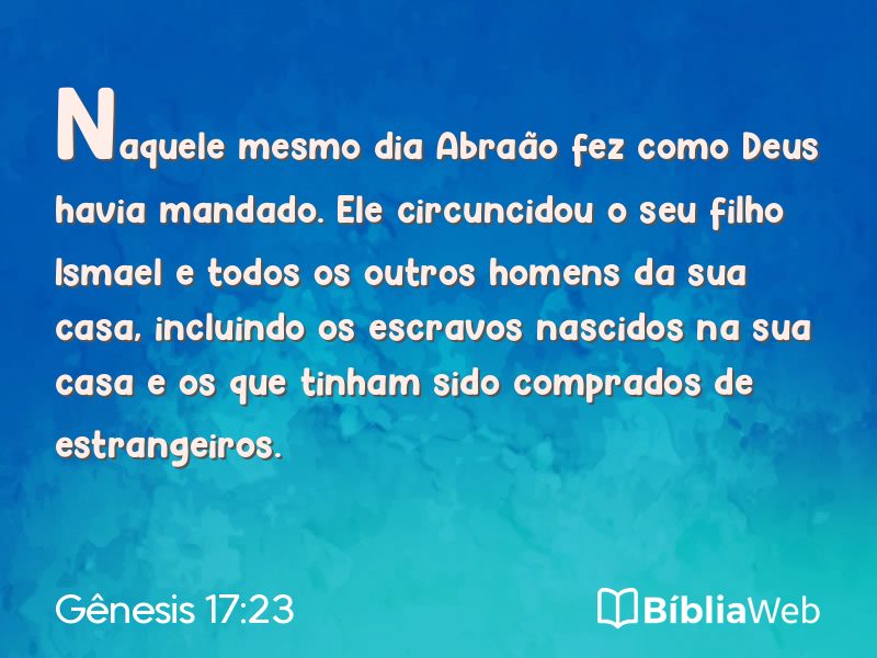 Gênesis 17:23 em imagem para compartilhar