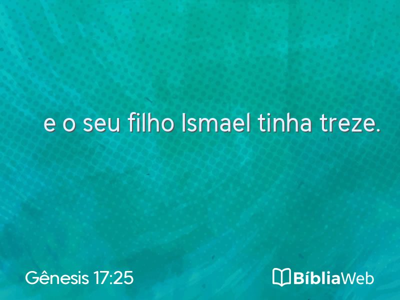 Gênesis 17:25 em imagem para compartilhar