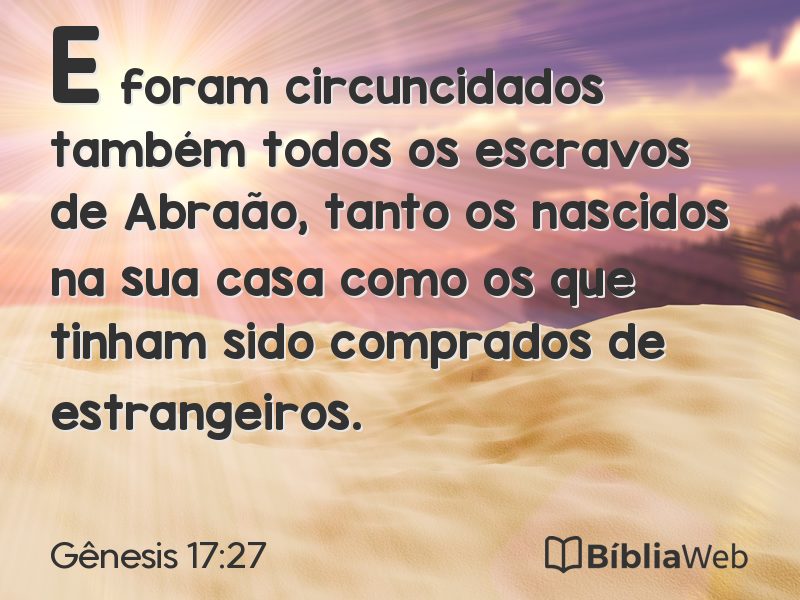 Gênesis 17:27 em imagem para compartilhar