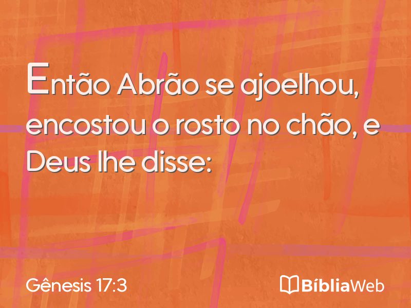 Gênesis 17:3 em imagem para compartilhar