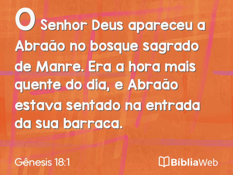 Gênesis 18:1 em imagem para compartilhar