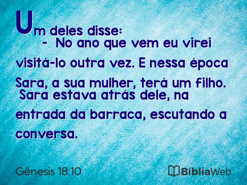Gênesis 18:10 em imagem para compartilhar