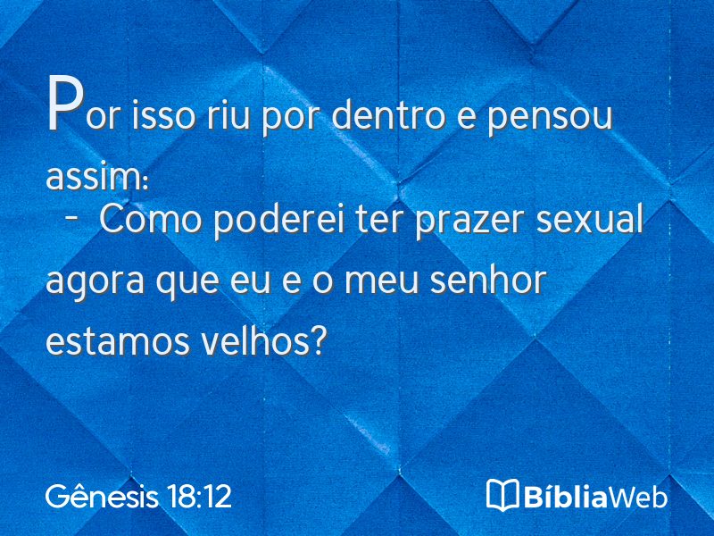 Gênesis 18:12 em imagem para compartilhar