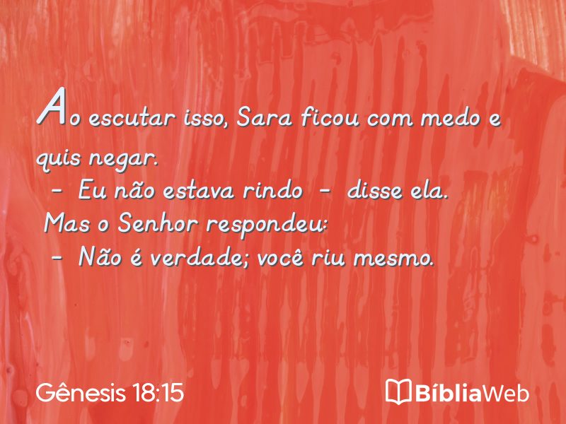 Gênesis 18:15 em imagem para compartilhar