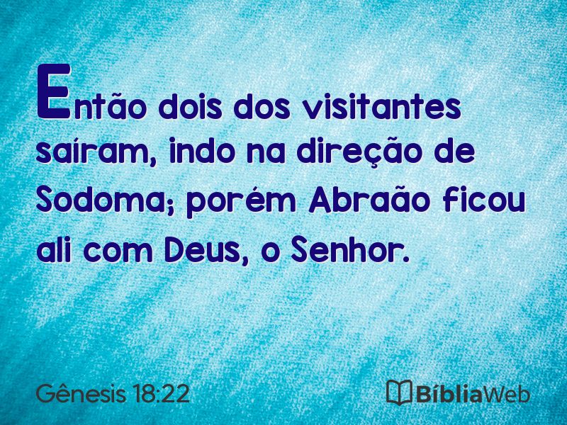 Gênesis 18:22 em imagem para compartilhar