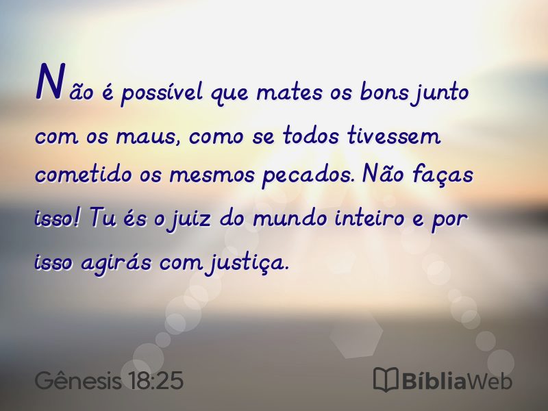 Gênesis 18:25 em imagem para compartilhar