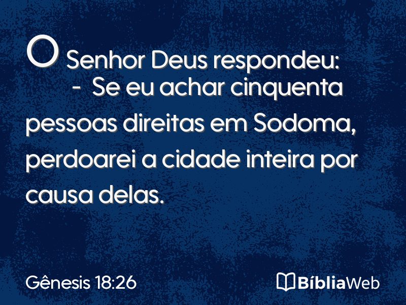 Gênesis 18:26 em imagem para compartilhar
