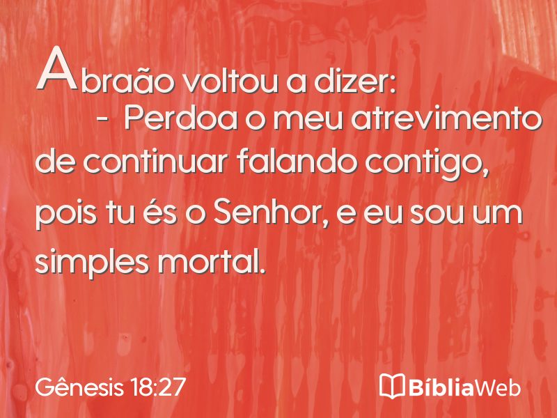 Gênesis 18:27 em imagem para compartilhar