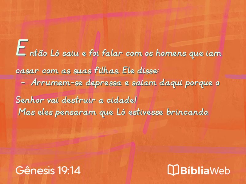 Gênesis 19:14 em imagem para compartilhar