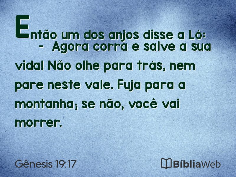 Gênesis 19:17 em imagem para compartilhar