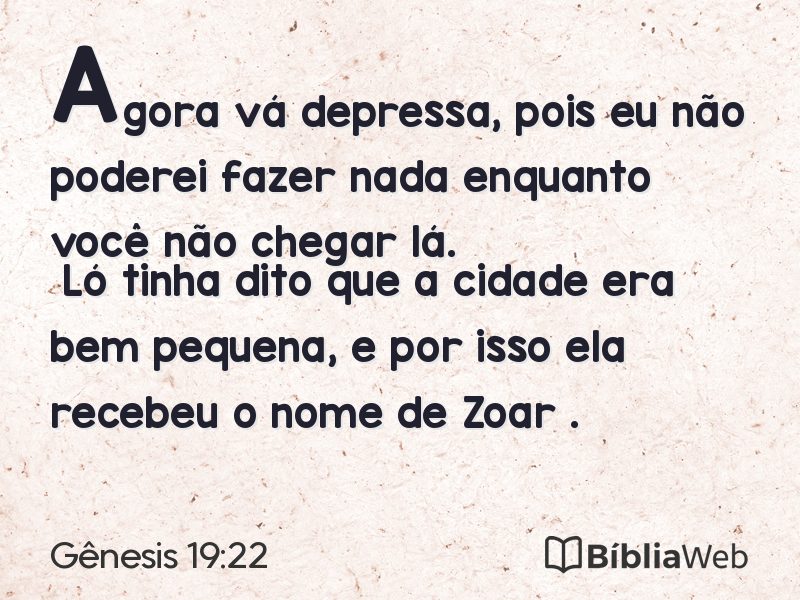 Gênesis 19:22 em imagem para compartilhar
