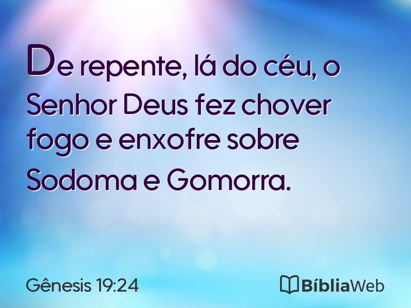 Gênesis 19:24 em imagem para compartilhar