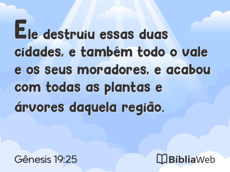 Gênesis 19:25 em imagem para compartilhar