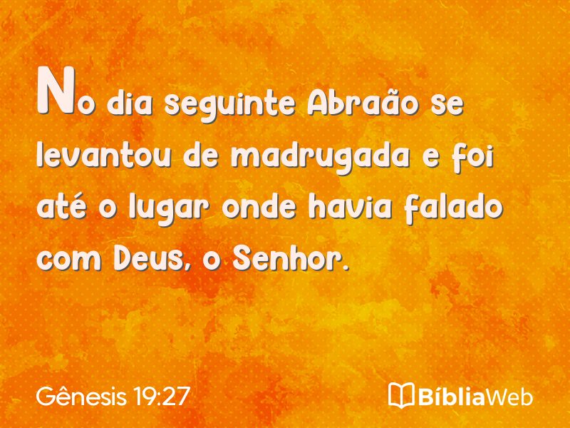 Gênesis 19:27 em imagem para compartilhar