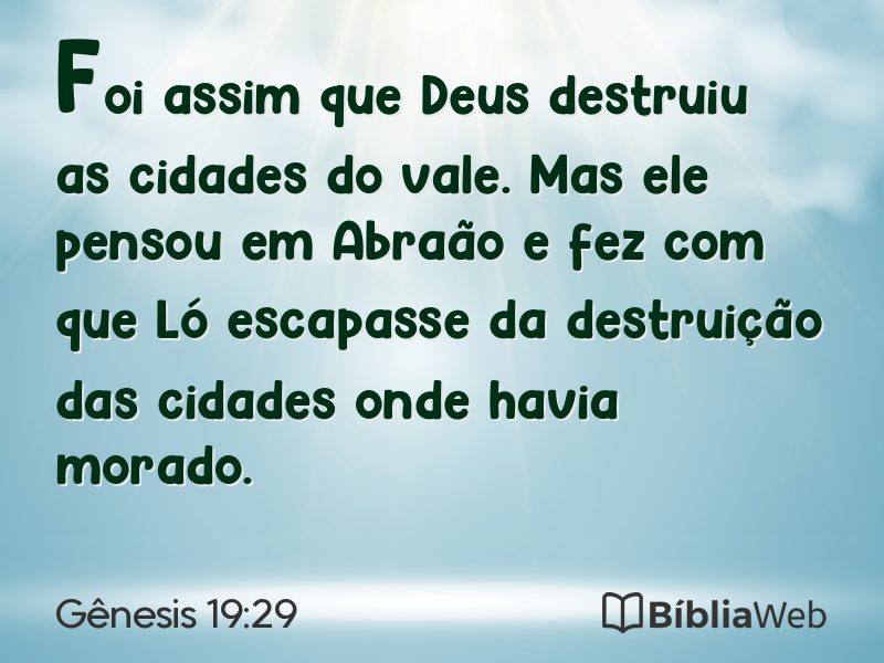 Gênesis 19:29 em imagem para compartilhar
