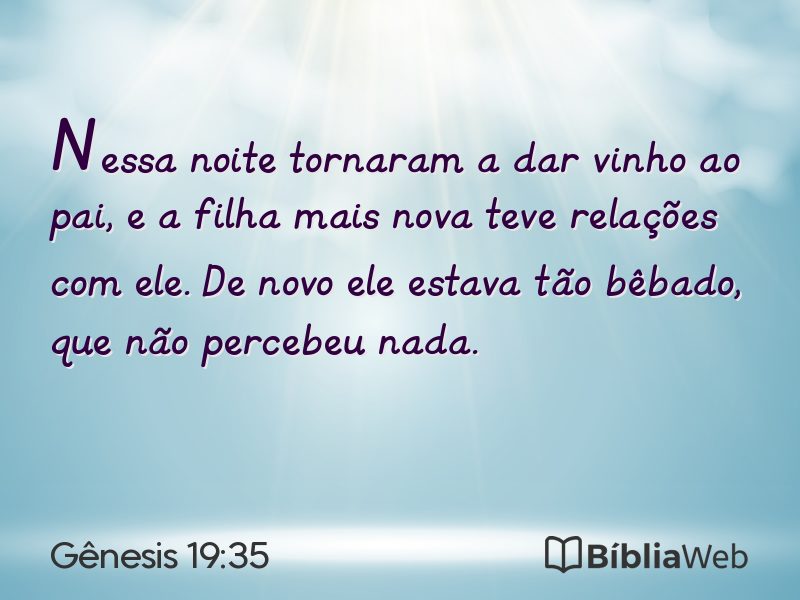 Gênesis 19:35 em imagem para compartilhar