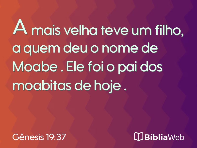 Gênesis 19:37 em imagem para compartilhar
