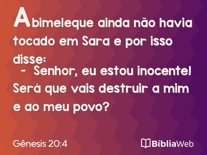 Gênesis 20:4 em imagem para compartilhar