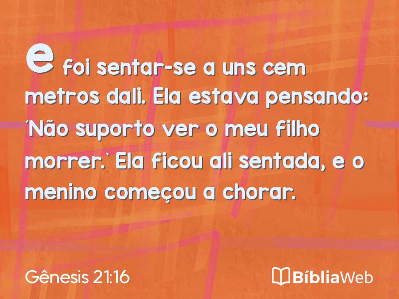 Gênesis 21:16 em imagem para compartilhar