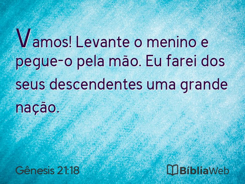 Gênesis 21:18 em imagem para compartilhar