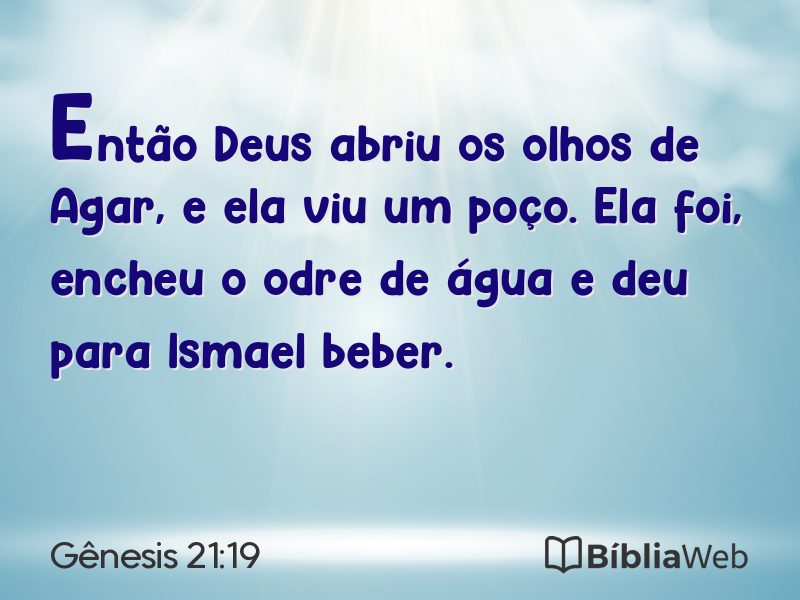 Gênesis 21:19 em imagem para compartilhar