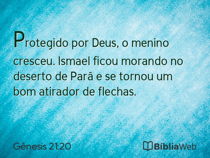 Gênesis 21:20 em imagem para compartilhar