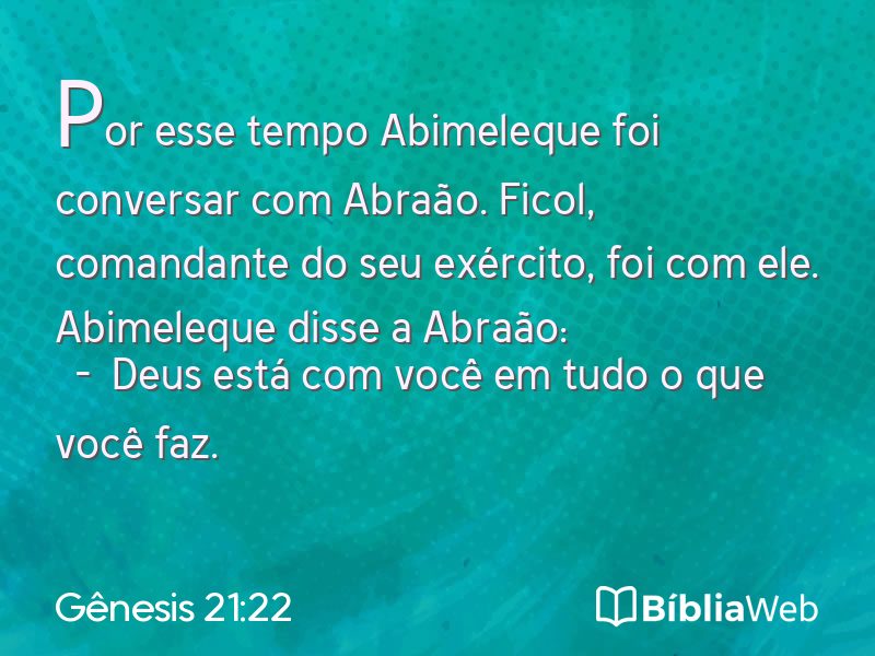 Gênesis 21:22 em imagem para compartilhar