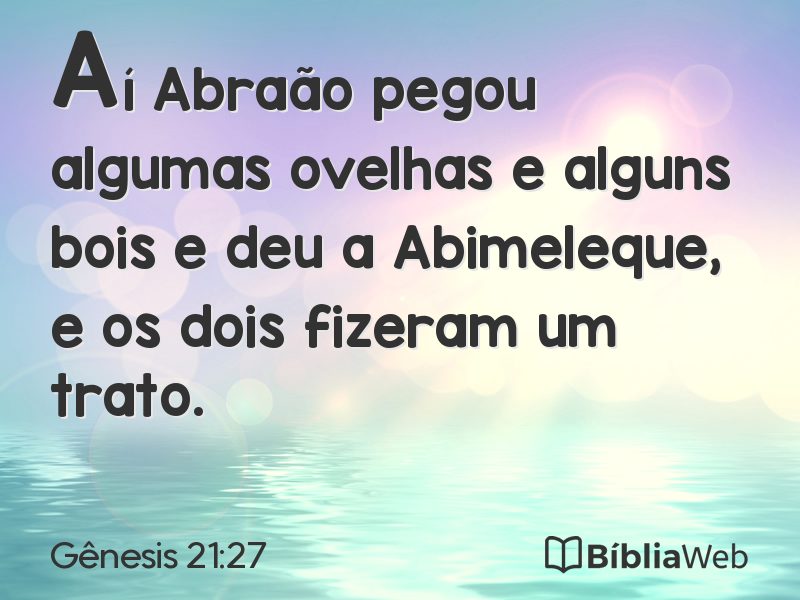 Gênesis 21:27 em imagem para compartilhar