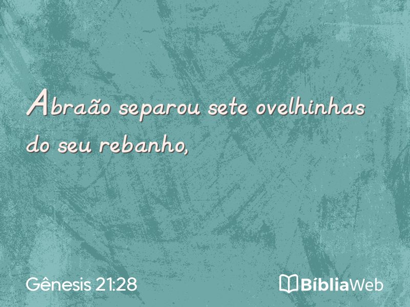 Gênesis 21:28 em imagem para compartilhar