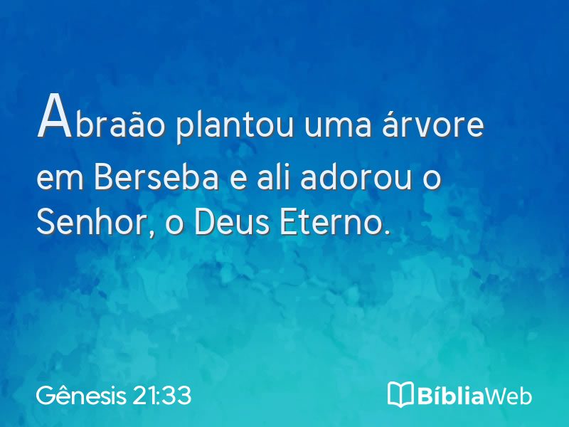 Gênesis 21:33 em imagem para compartilhar
