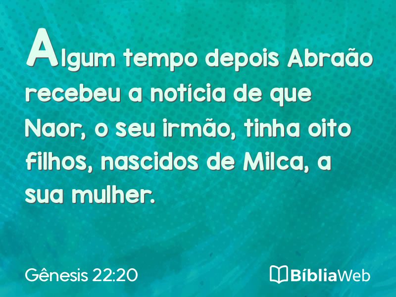 Gênesis 22:20 em imagem para compartilhar