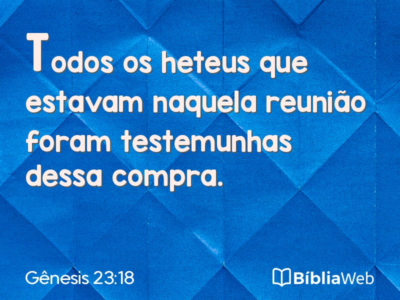 Gênesis 23:18 em imagem para compartilhar