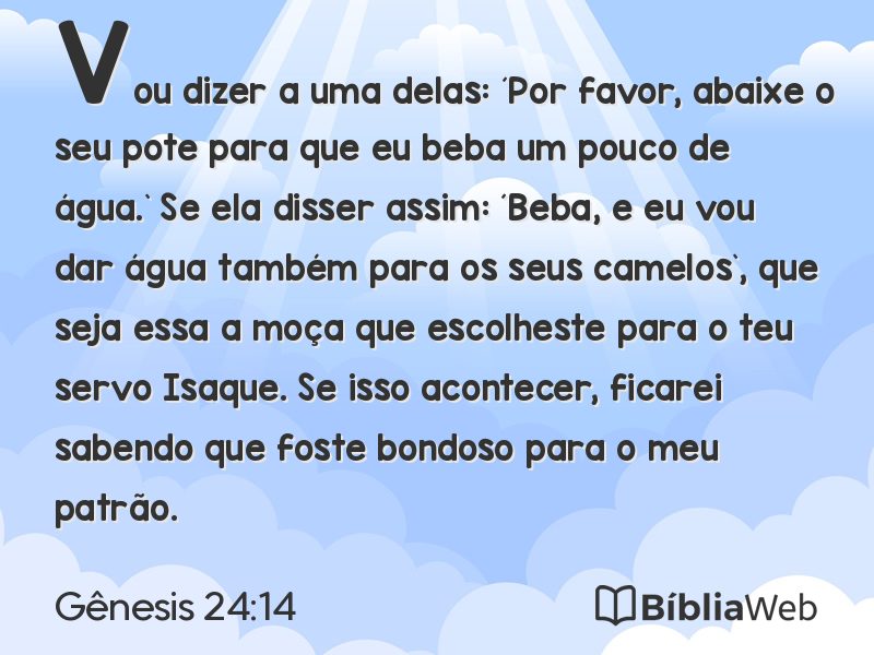 Gênesis 24:14 em imagem para compartilhar