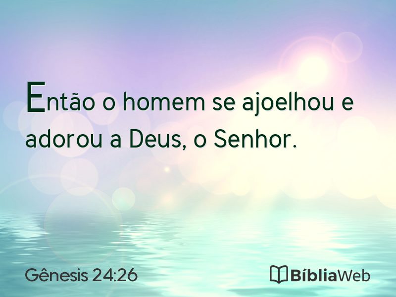 Gênesis 24:26 em imagem para compartilhar