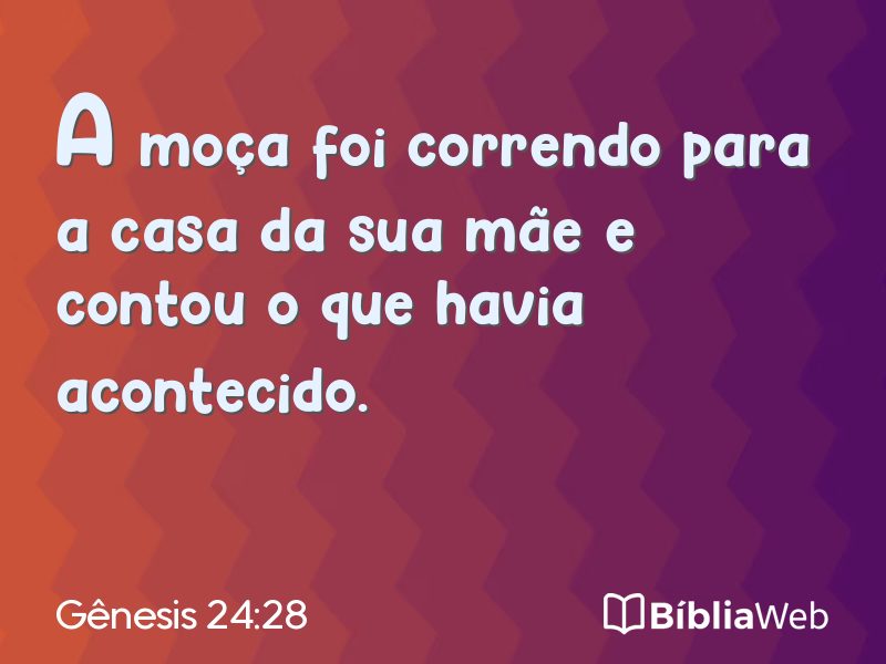 Gênesis 24:28 em imagem para compartilhar