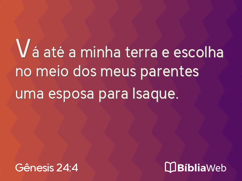 Gênesis 24:4 em imagem para compartilhar
