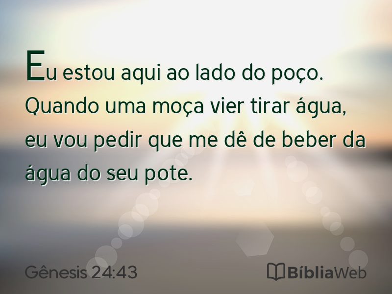 Gênesis 24:43 em imagem para compartilhar