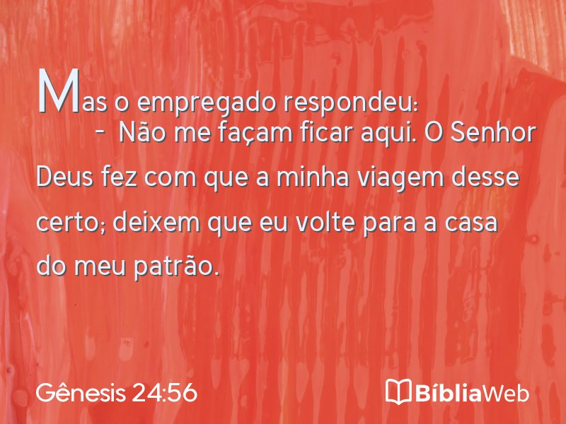 Gênesis 24:56 em imagem para compartilhar