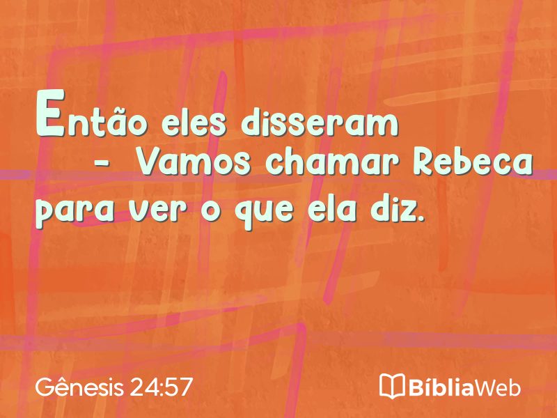 Gênesis 24:57 em imagem para compartilhar