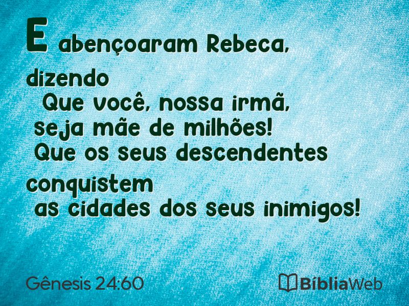 Gênesis 24:60 em imagem para compartilhar