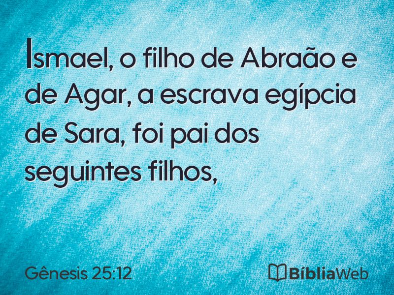 Gênesis 25:12 em imagem para compartilhar