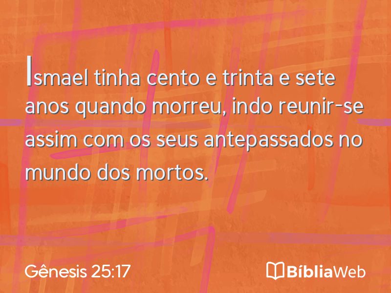 Gênesis 25:17 em imagem para compartilhar