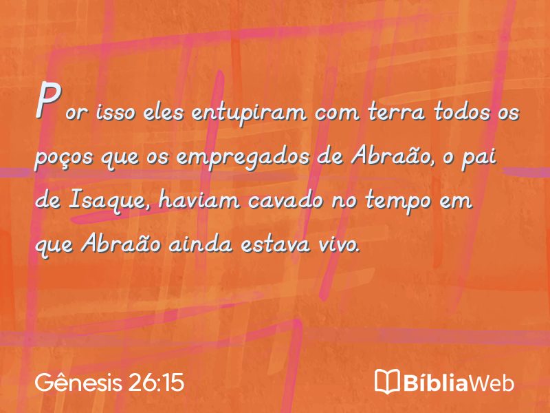 Gênesis 26:15 em imagem para compartilhar
