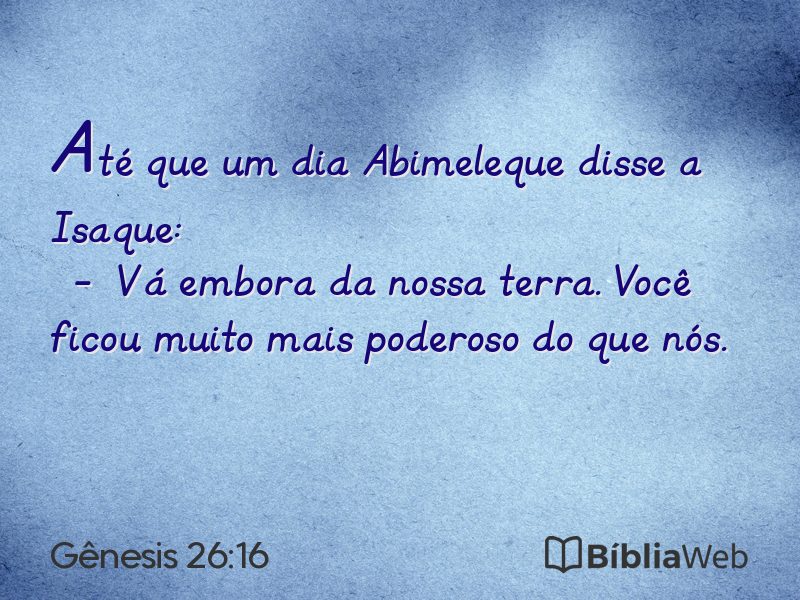 Gênesis 26:16 em imagem para compartilhar