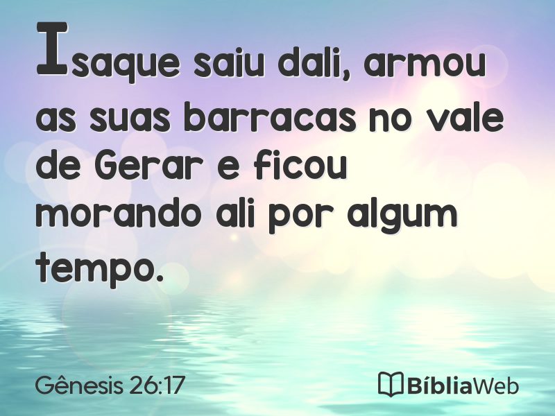 Gênesis 26:17 em imagem para compartilhar