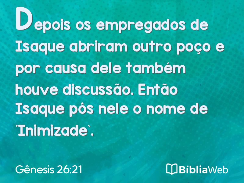 Gênesis 26:21 em imagem para compartilhar