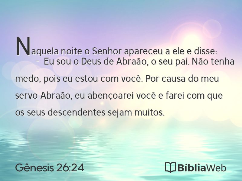Gênesis 26:24 em imagem para compartilhar