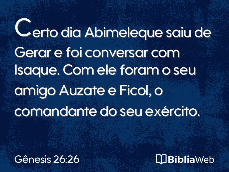 Gênesis 26:26 em imagem para compartilhar
