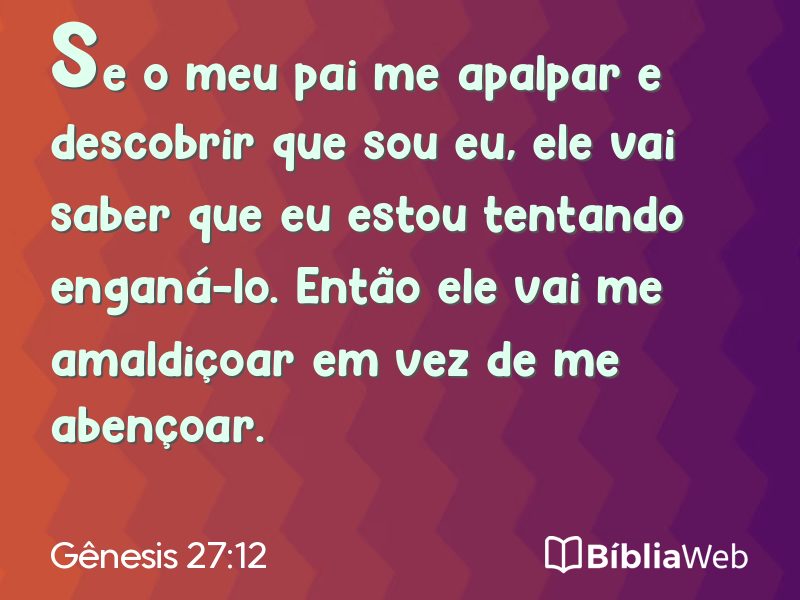 Gênesis 27:12 em imagem para compartilhar