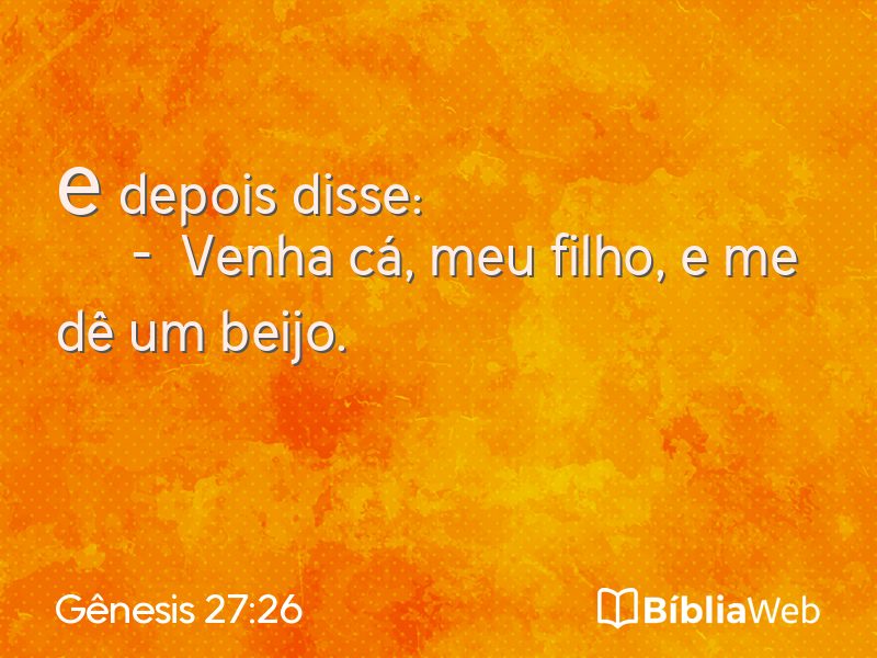 Gênesis 27:26 em imagem para compartilhar
